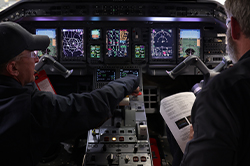 avionics cockpit control panel