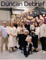 Cover of Fall 2024 Duncan Debrief showing four generations of Duncan family