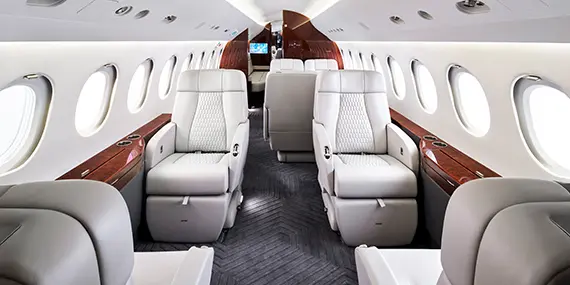 Falcon 900EX Private Jet Interior Refurbishment
