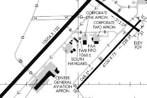  image of airport made with airport code overlay