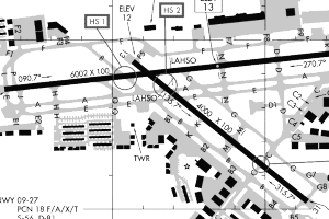  image of airport made with airport code overlay